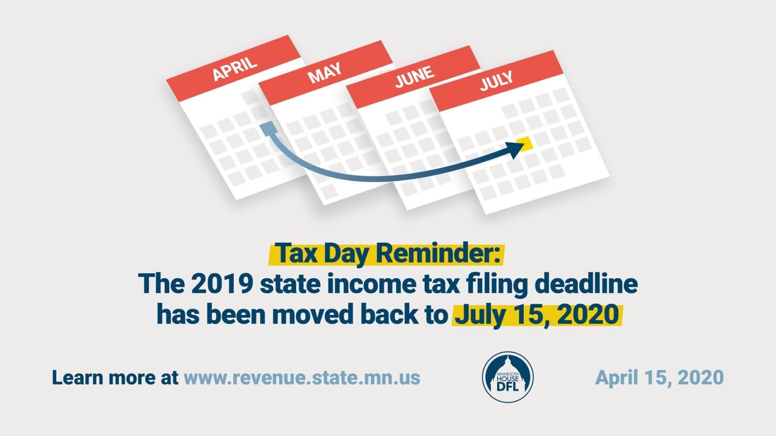 Tax Day Moved to July 15, 2020